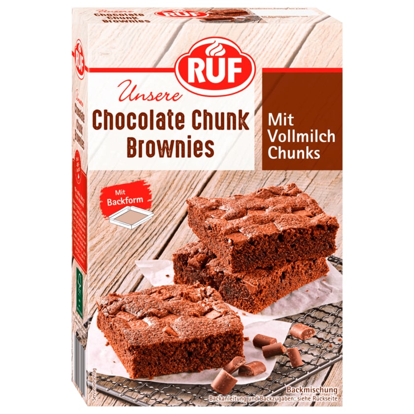 Ruf Chocolate Chunk Brownies 410g
